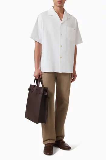 Vlogo Embroidered Pants in Cotton-gabardine
