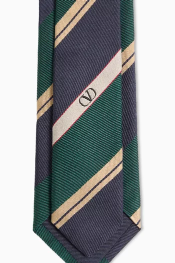 Valentie Jacquard Tie in Silk