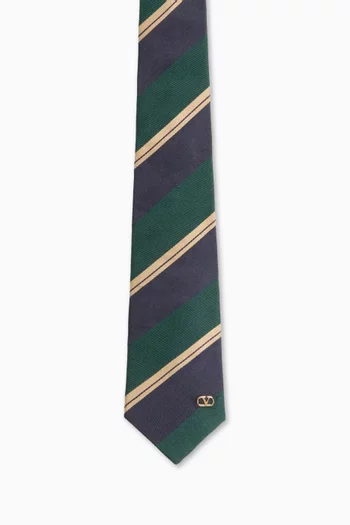 Valentie Jacquard Tie in Silk