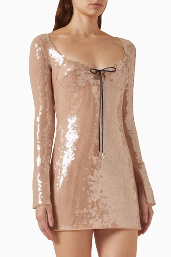 Franca Paillette Mini Dress