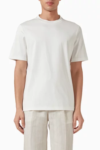 Contrasting Trim T-shirt in Cotton