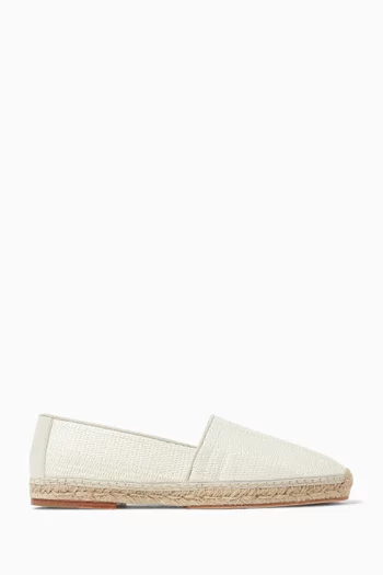 Espadrilles in Raffia & Suede