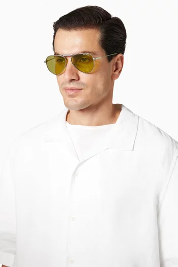Aviator Sunglasses in Metal