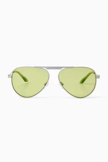 Aviator Sunglasses in Metal