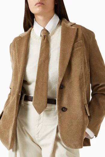 Fluid Corduroy Tie