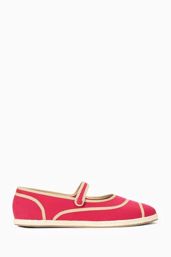 Nora Espadrille Flats in Cotton