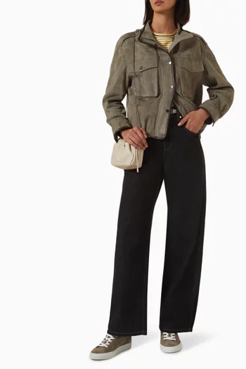 Loose Barrel Jeans in No-fade Denim