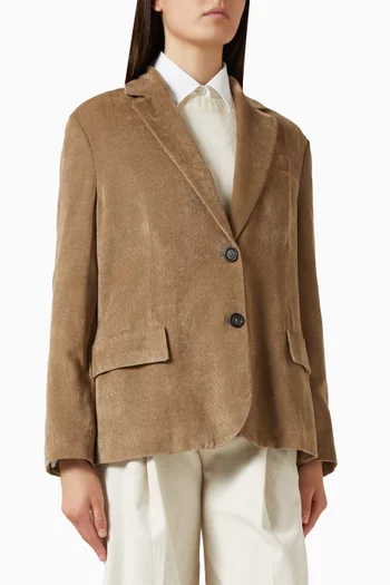 Tailored Blazer in Corduroy