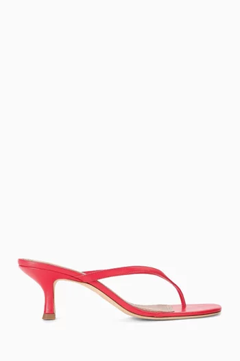 Freja 60 Thong Sandals in Nappa Leather
