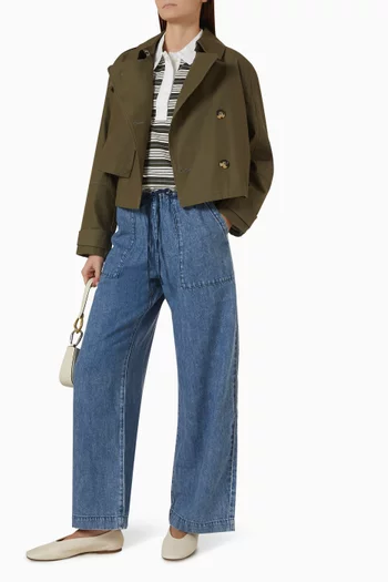 Claire Utility Pants in Featherweight Denim