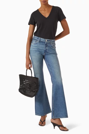 Miramar Dahlia Flared Jeans in Jersey