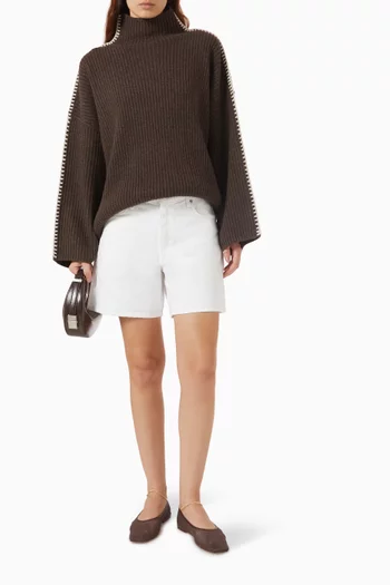 Kaia Shorts in Lightweight Rigid Denim