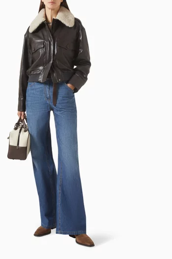 Aviator Jacket in Leather