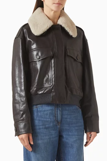 Aviator Jacket in Leather