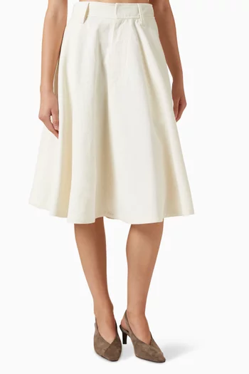 Midi Skirt in Denim