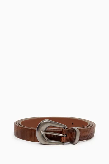 Carved Belt in Leather