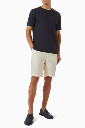 Double-layer T-shirt in Pima Cotton