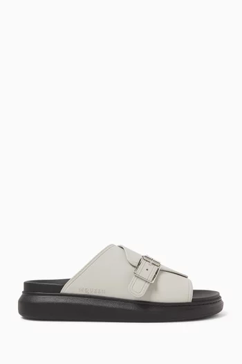 Oversized Hybrid Slides in Rubber