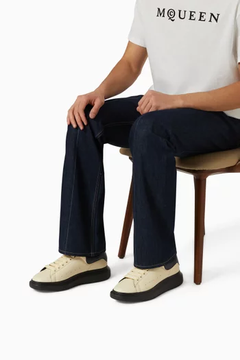 Oversized Sneakers in Calf Leather
