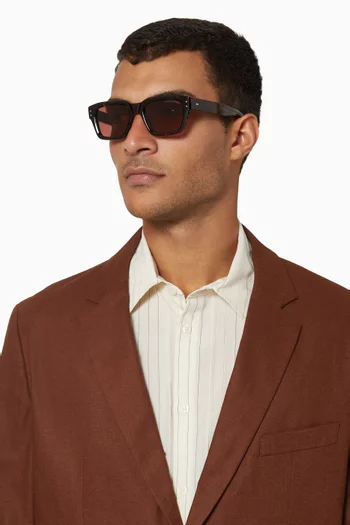1432 Square Sunglasses in Acetate