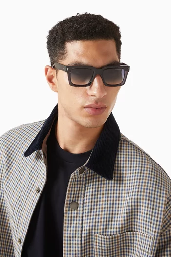 9386 Square Sunglasses in Acetate