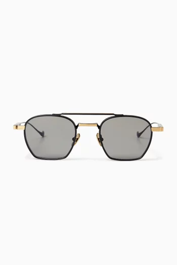 Cranley 1425 Aviator Sunglasses in Titanium