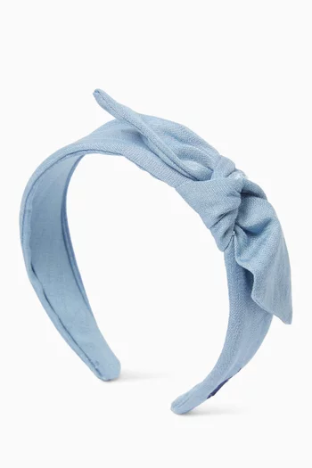 Bow Headband in Cotton