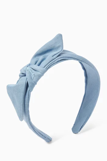 Bow Headband in Cotton