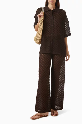 Moa Oversized Shirt in Knit