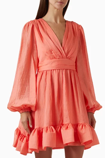 Jade Ruffled Mini Dress