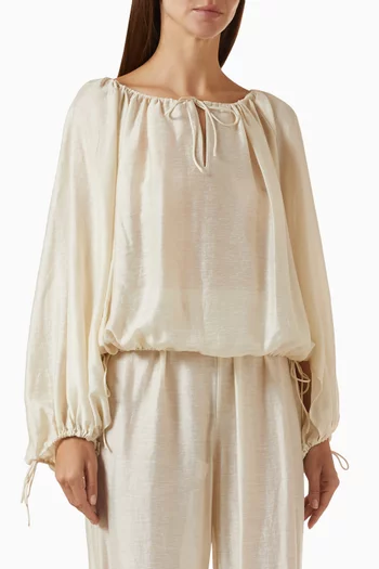 Julianna Drawstring Blouse