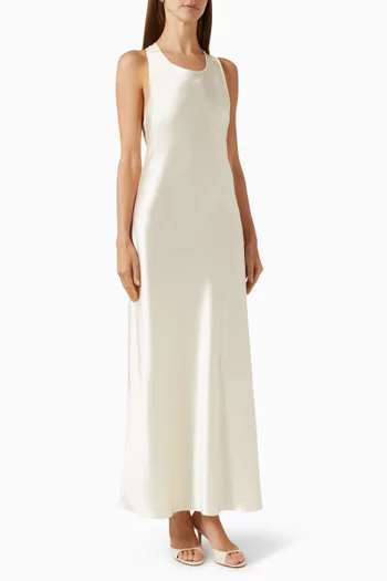 Zila Maxi Dress in Satin