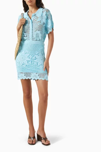 Macks Crochet Camp Shirt