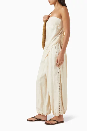 Selah Balloon Pants in Linen Blend