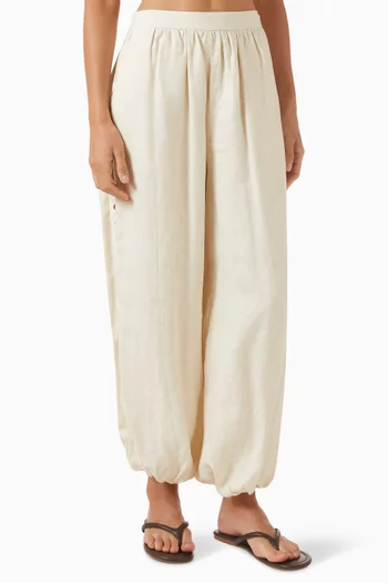 Selah Balloon Pants in Linen Blend