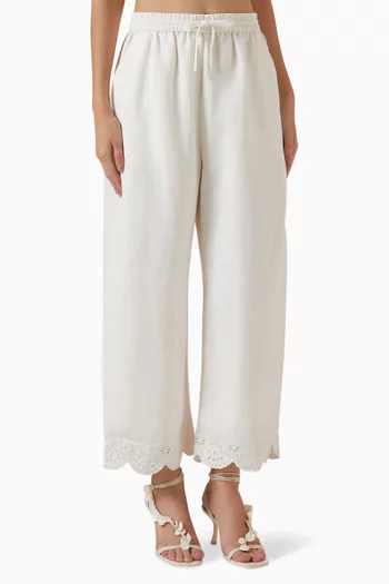 Ellison Crop Pants in Linen