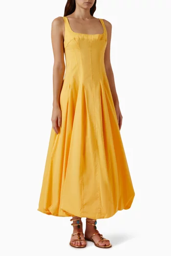 Hally Midi Dress in Cotton