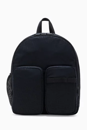 Embossed Logo Backpack