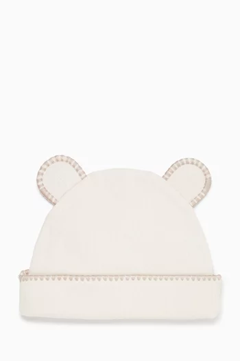 Bear Ears Beanie in Cotton