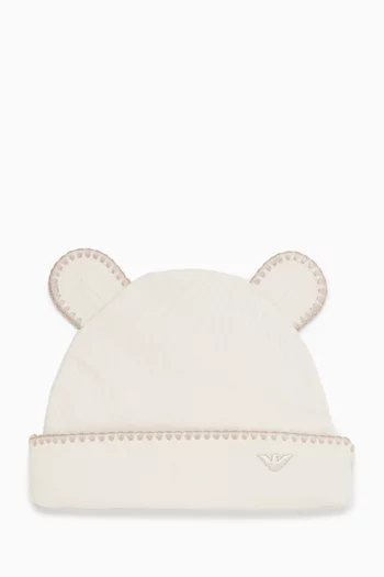 Bear Ears Beanie in Cotton