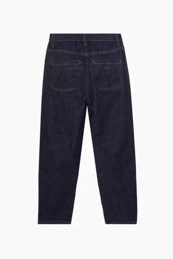 بنطال جينز بقصة ساق مستقيمة دينم