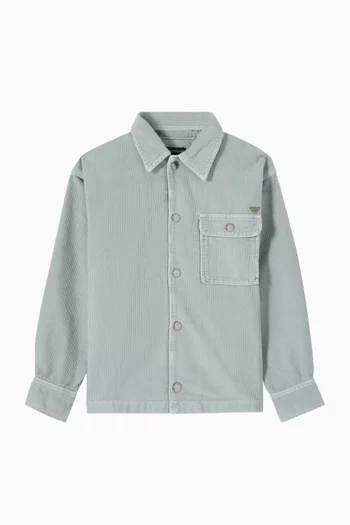 Eagle Logo Shirt in Corduroy