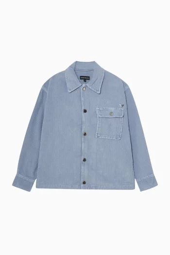 Eagle Logo Shirt in Corduroy