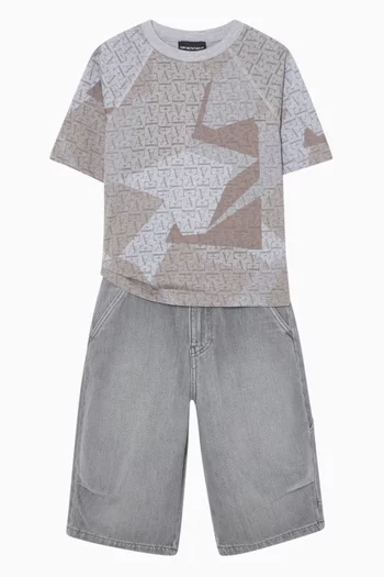 Eagle Logo T-shirt in Cotton