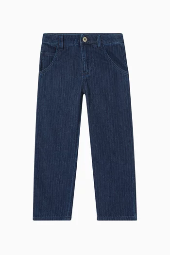 Striped Jeans in Denim