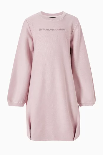 Logo Dress in Cotton Jersey