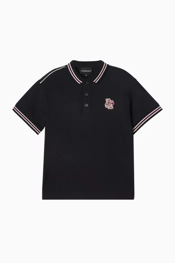 Logo Polo Shirt in Cotton