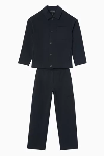 Monogram Trousers in Double Jersey