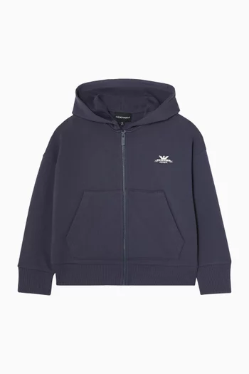 Zip-Up Hoodie in Cotton