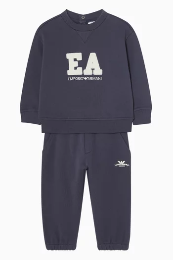 Macro Logo Sweatshirt in Cotton